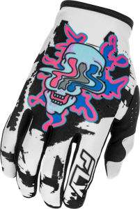Fly Racing - Lite Warp Gloves White/blue/pink Lg - 379-717L