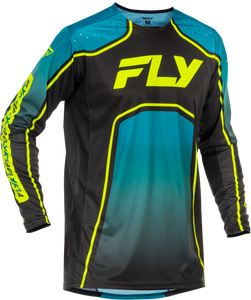 Fly Racing - Rayce Bicycle Jersey Teal/black/lime Lg - 379-055L