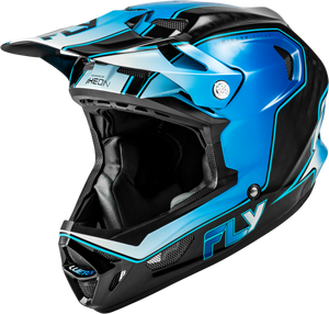 Fly Racing - Werx-r Flow Carbon Helmet Black Carbon/blue/white Md - 73-9232M