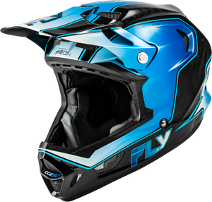 Fly Racing - Werx-r Flow Carbon Helmet Black Carbon/blue/white Xl - 73-9232X