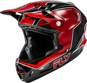 Fly Racing - Werx-r Flow Carbon Helmet Black Carbon/red Sm - 73-9231S