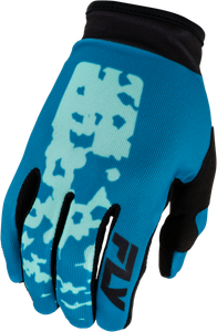 Fly Racing - Women's Lite Flake Gloves Aqua/teal/black 2x - 380-6112X