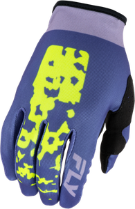 Fly Racing - Women's Lite Flake Gloves Lavendar/blue/yellow Xl - 380-612X