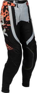 Fly Racing - Women's Lite Flake Pants Blk/light Grey/coral Sz 0/02 - 380-63000