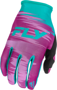 Fly Racing - Women's Lite Gloves Pink/turquoise Xl - 379-612X