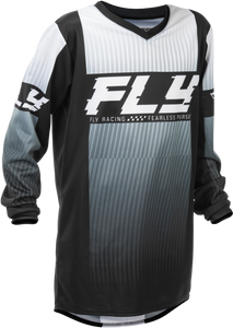 Fly Racing - Youth F-16 Jersey Black/white Yxl - 379-220YXL