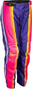 Fly Racing - Youth F-16 Raze Pants Purple/pink/yellow Sz 24 - 380-23424