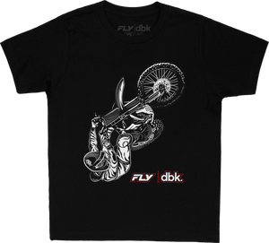 Fly Racing - Youth Fly Dbk Wheelie Tee Black Yl - 325-00085YL