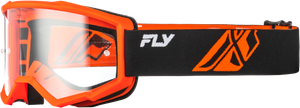 Fly Racing - Youth Focus Goggle Blk/orange W/ Clear Lens - 37-51164Y