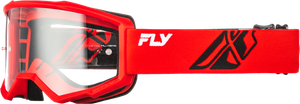Fly Racing - Youth Focus Goggle Red/black W/ Clear Lens - 37-51161Y