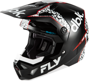 Fly Racing - Youth Formula Cp Dbk Helmet Black/white/red Yl - 73-0044YL