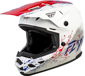 Fly Racing - Youth Kinetic Drip Helmet Red/white/blue Yl - 73-8681YL