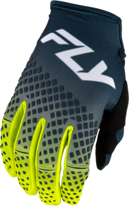 Fly Racing - Youth Kinetic Fade Gloves Navy/hi-vis/white Ym - 380-513YM