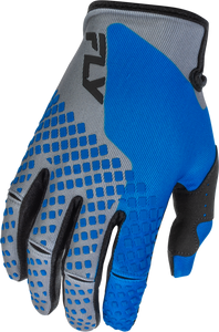 Fly Racing - Youth Kinetic Gloves Blue/grey/black Ys - 379-411YS