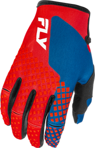 Fly Racing - Youth Kinetic Gloves Red/white/blue Yl - 379-412YL