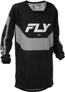 Fly Racing - Youth Kinetic Jersey Black/grey Ym - 379-420YM
