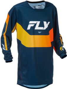 Fly Racing - Youth Kinetic Jersey Navy/orange Yl - 379-424YL