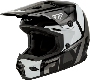 Fly Racing - Youth Kinetic Scrap Helmet Black/white/grey Yl - 73-2006YL