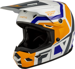 Fly Racing - Youth Kinetic Scrap Helmet White/orange/blue/grey Yl - 73-2009YL