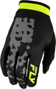Fly Racing - Youth Lite Flake Gloves Grey/hi-vis/black Ys - 380-711YS