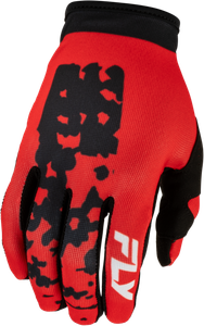 Fly Racing - Youth Lite Flake Gloves Red/black Ym - 380-712YM