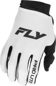 Fly Racing - Youth Pro Lite Gloves White/black Yl - 379-045YL