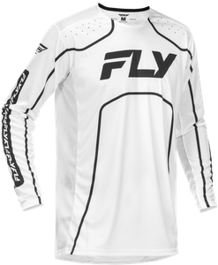 Fly Racing - Youth Rayce Bicycle Jersey White/black Ym - 379-054YM