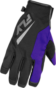 Fly Racing - Youth Title Gloves Black/purple/grey Yl - 371-057YL