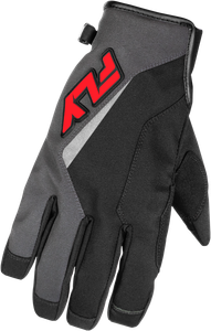 Fly Racing - Youth Title Gloves Grey/black/red Yl - 371-055YL