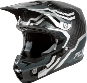 Fly Racing - Yth Formula S Carbon Byte Hlmt Black Carbon/grey/silver Yl - 73-4450YL