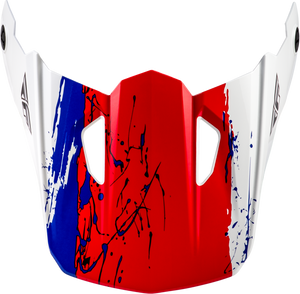 Fly Racing - Yth Kinetic Drip Helmet Visor Red/black/white Ys-yl - 73-8681VY