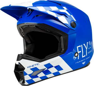 Fly Racing - Yth Kinetic Lite Rival Helmet Gloss Blue/white Yl - 73-3475YL