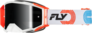 Fly Racing - Zone Elite Goggle Grey/red/blu W/ Black Mirror/smoke Lens - 37-51914