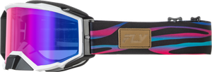 Fly Racing - Zone Elite Stripe Goggle Multi W/ Magenta Mirror/blue Lens - 37-51920