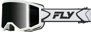 Fly Racing - Zone Goggle White/black W/dark Smoke Hydrophoc Lens - 37-51539