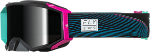 Fly Racing - Zone Pro Wave Goggle Black/pur W/ Black Mirror/smoke Lens - 37-51923