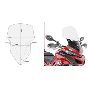 Givi - Windshield Specific Clear Duc - D7406ST
