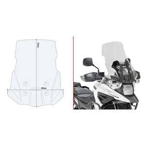 Givi - Windshield Specific Clear Suz - D3117ST