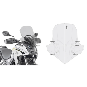 Givi - Windshield Specific Smoke Hon - D1171S