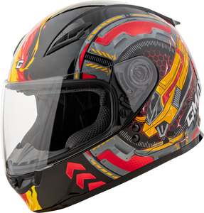 Gmax - Gm-49y Charge Helmet Black/red/yellow Yl - G14911152
