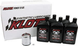Klotz - Basic Harley Davidson 5qt Synthetic Oil Change Kit - KH-107