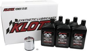 Klotz - Basic Harley Davidson 5qt Synthetic Oil Change Kit - KH-111