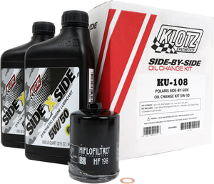 Klotz - Polaris Sxs 2qt Synthetic Oil Change Kit - KU-108