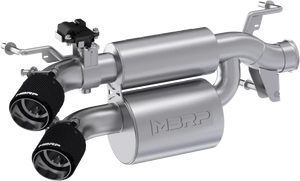 Mbrp - Dual Stacked Slip-on System W/ Active Exhaust Cf Tip - AT-9536AS