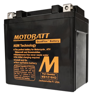 Motobatt - Battery Mbyz16hd Sealed Factory Activated - MBYZ16HD