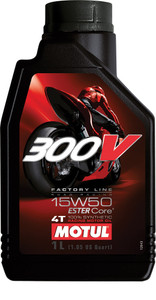 Motul - 300v Competition Synthetic Oil 4t 15w50 1l 12/case - 104125