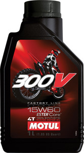 Motul - 300v Competition Synthetic Oil 4t 15w60 Offroad 1l 12/case - 104137