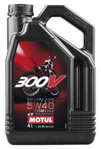 Motul - 300v Competition Synthetic Oil 4t 5w40 Offroad 4l 4/case - 104135