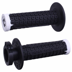 Odi - Nomad Lock-on Off-road Grip W/d30 Black/white/silver - H36NDBW