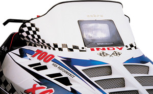 Powermadd - Cobra W/s Low White/blk 11.5" Pol Wedge Hood - 11123